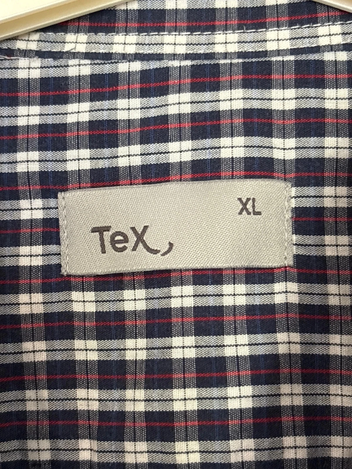 Camisa quadriculada cinza e vermelha Tex tamanho XL – photo 4